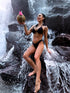 2in1 swimsuit "TRIP" - BLACK